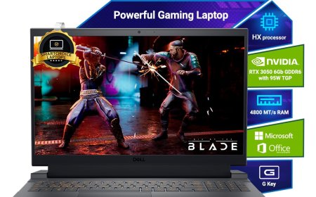 Dell G15, 13th Gen Intel Core i5-13450HX Processor, NVIDIA RTX 3050-6GB, (16GB RAM 1TB SSD) FHD 15.6"/39.62 cm, Orange Backlit Keyboard, Win 11, MS Office'24, Dark Shadow Grey, 2.65Kg Gaming Laptop